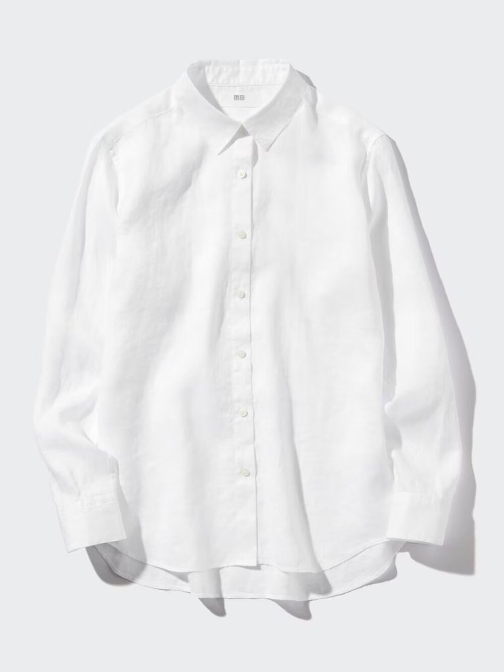 Uniqlo premium linen button-up shirt size S